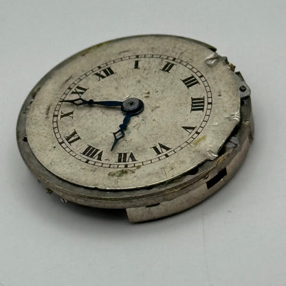 Possibly Movado Watch Movement Manual Wind Vintage Swiss Parts Repair 24.3mm