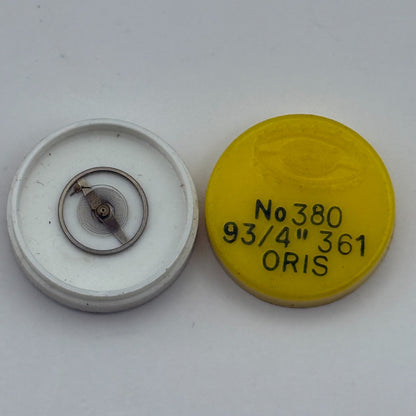 Oris 361 Balance Wheel Complete And Spring  9¾’’’ 380 Watch Movement Parts NOS