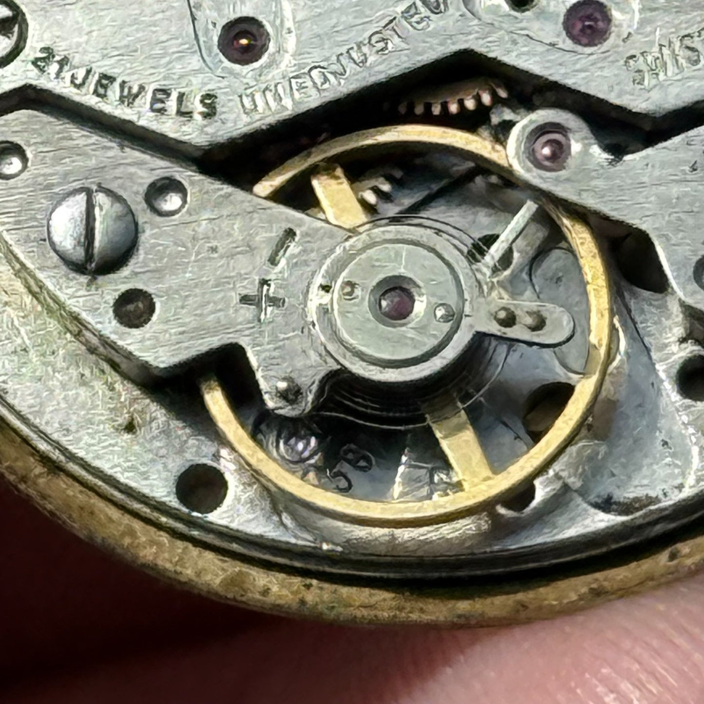 34mm Men's Vintage BFG Lantex Calendar 21 Jewels Antimagnetic Watch PARTS