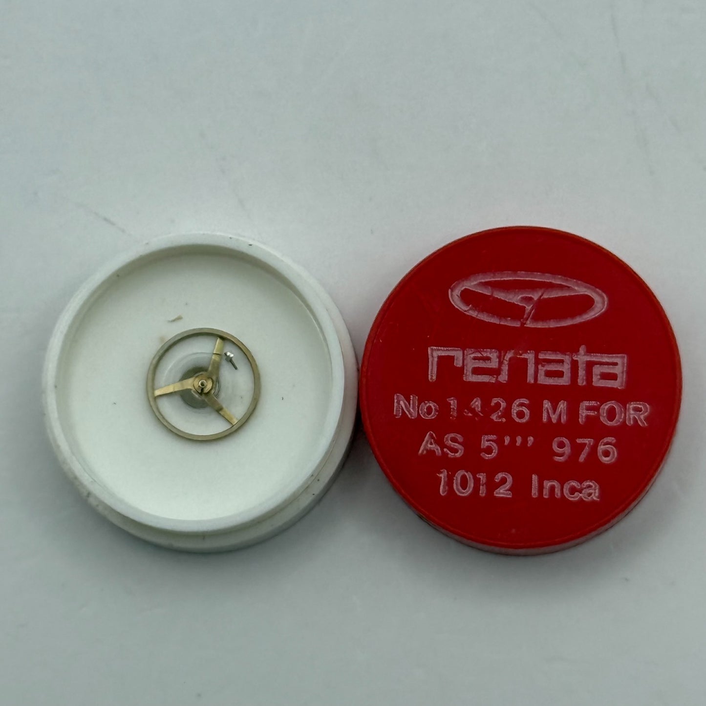 AS 976 1012 Balance Wheel Complete And Spring 5’’’ 1426 M Watch Movement Parts 