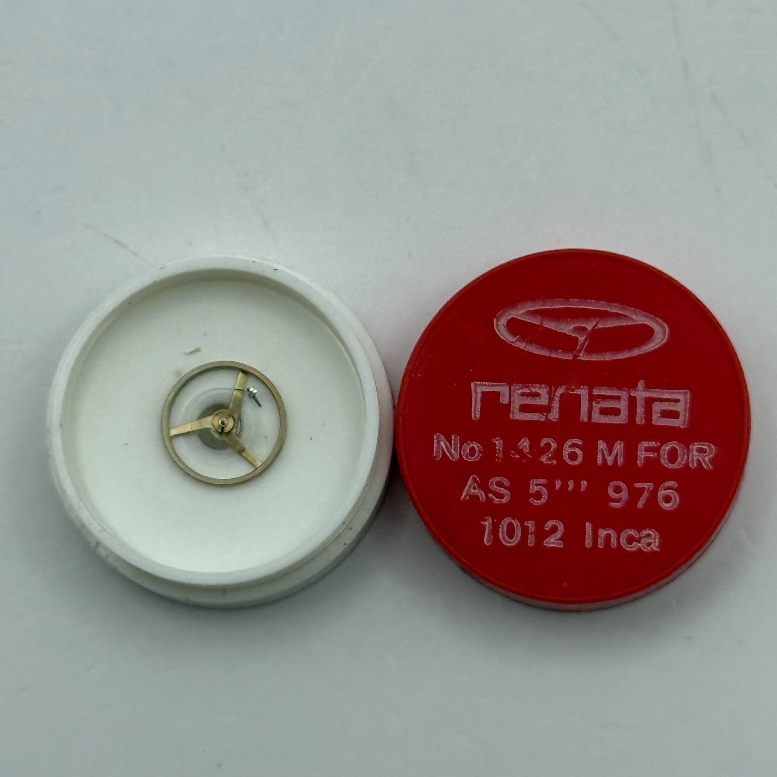 AS 976 1012 Balance Wheel Complete And Spring 5’’’ 1426 M Watch Movement Parts 