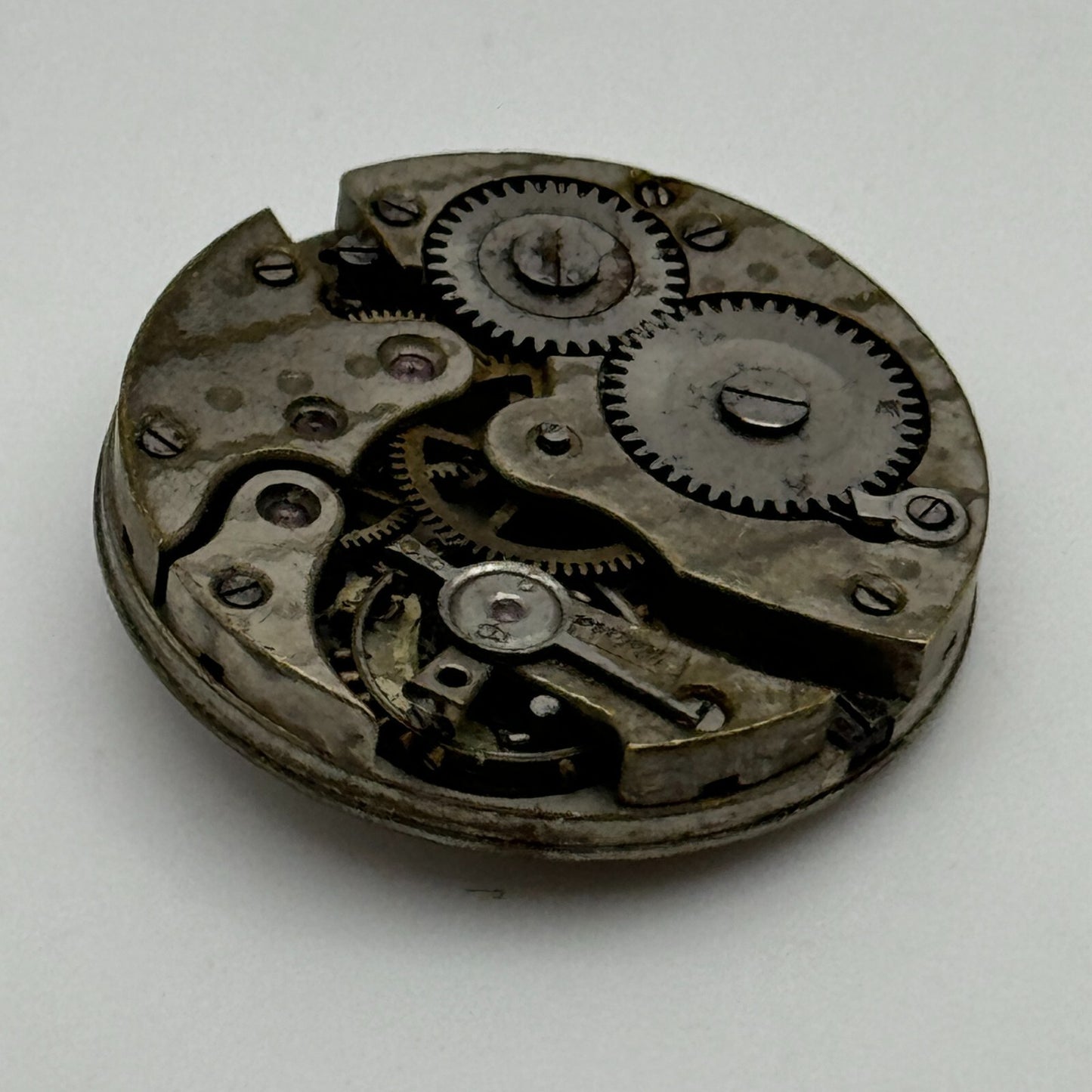 24.8mm Interesting Unidentified 607 Manual Wind Swiss Watch Movement PARTS SPARE