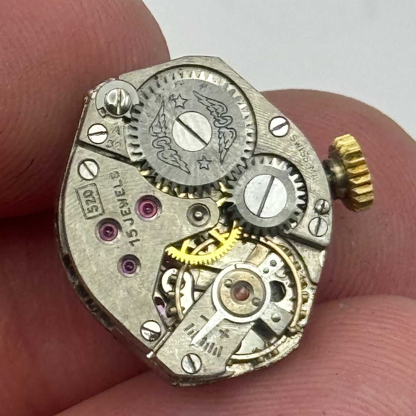 15.1mm Ladies Rotary 520 MD 15 Jewels Manual Wind Swiss Watch Movement PARTS
