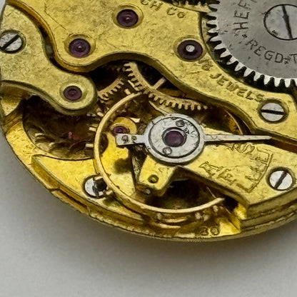 23.6mm Hefik 180 Manual Wind Swiss 15 Jewels Watch Movement Vintage PARTS SPARES