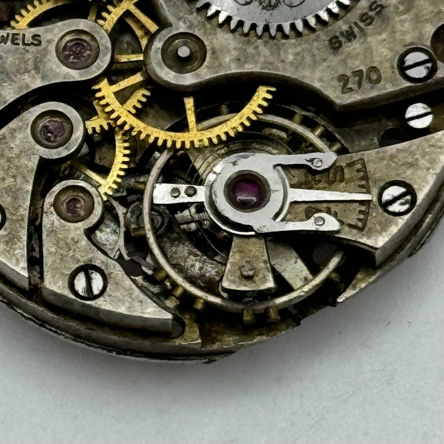 27mm Mens Rotary AS 554 Trench Watch Manual Wind 15 Jewels Movement PARTS SPARES