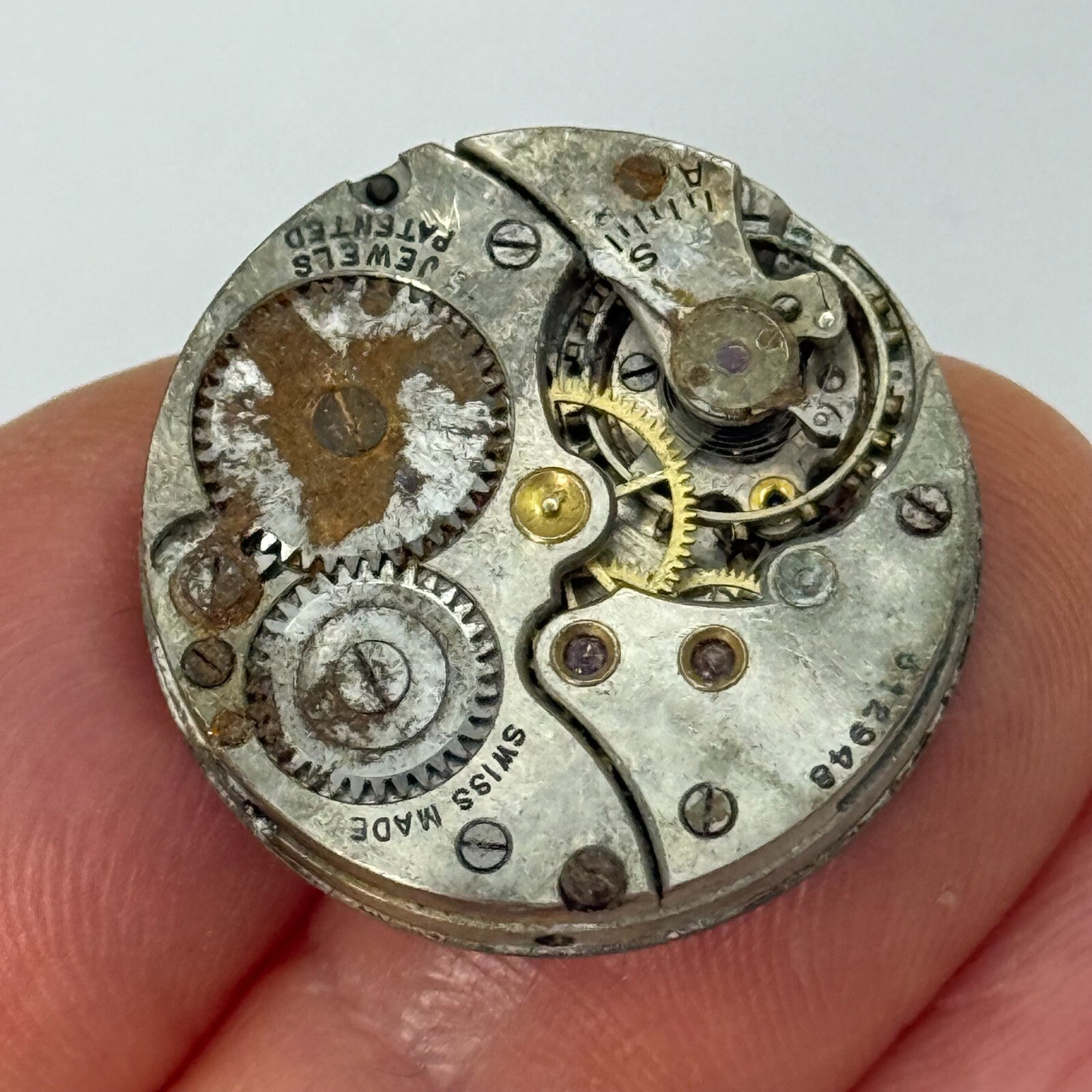23.4mm Vintage Cyma J W Benson Ref 030 Manual Wind Watch Movement PARTS REPAIR