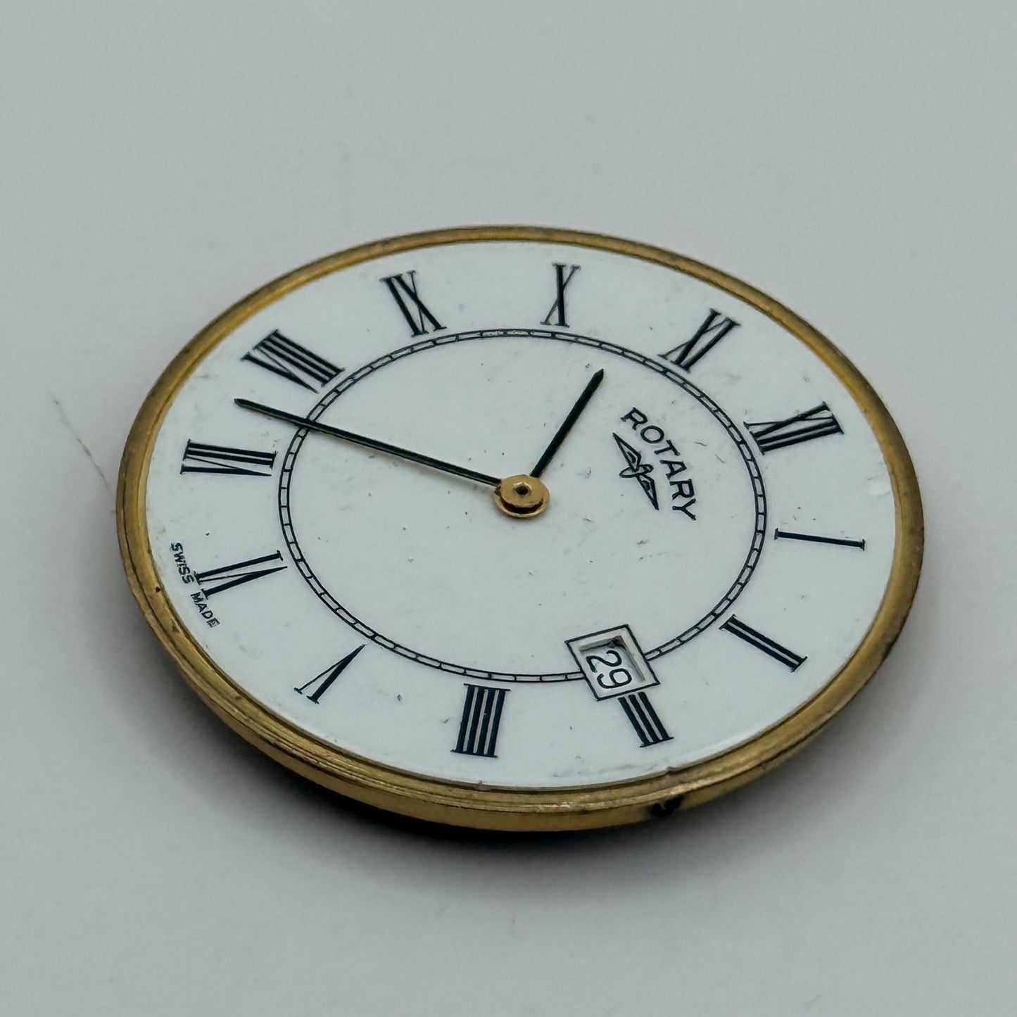 ETA 955.412 Quartz Watch Movement Rotary Date Vintage Swiss Parts Repair 31.8mm