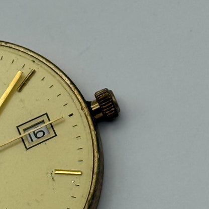 ETA 955.414 Quartz Watch Movement Rotary Date Vintage Swiss Parts Repair 30.9mm