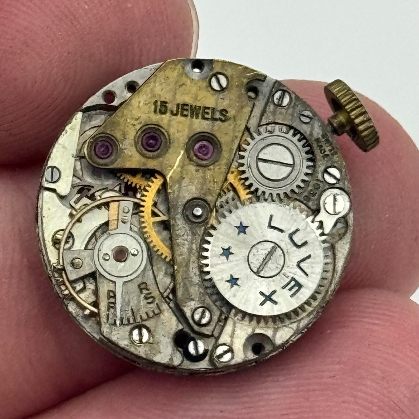 19.7mm Luvex AS 970 A Schild Manual Wind Swiss Watch Movement PARTS SPARES