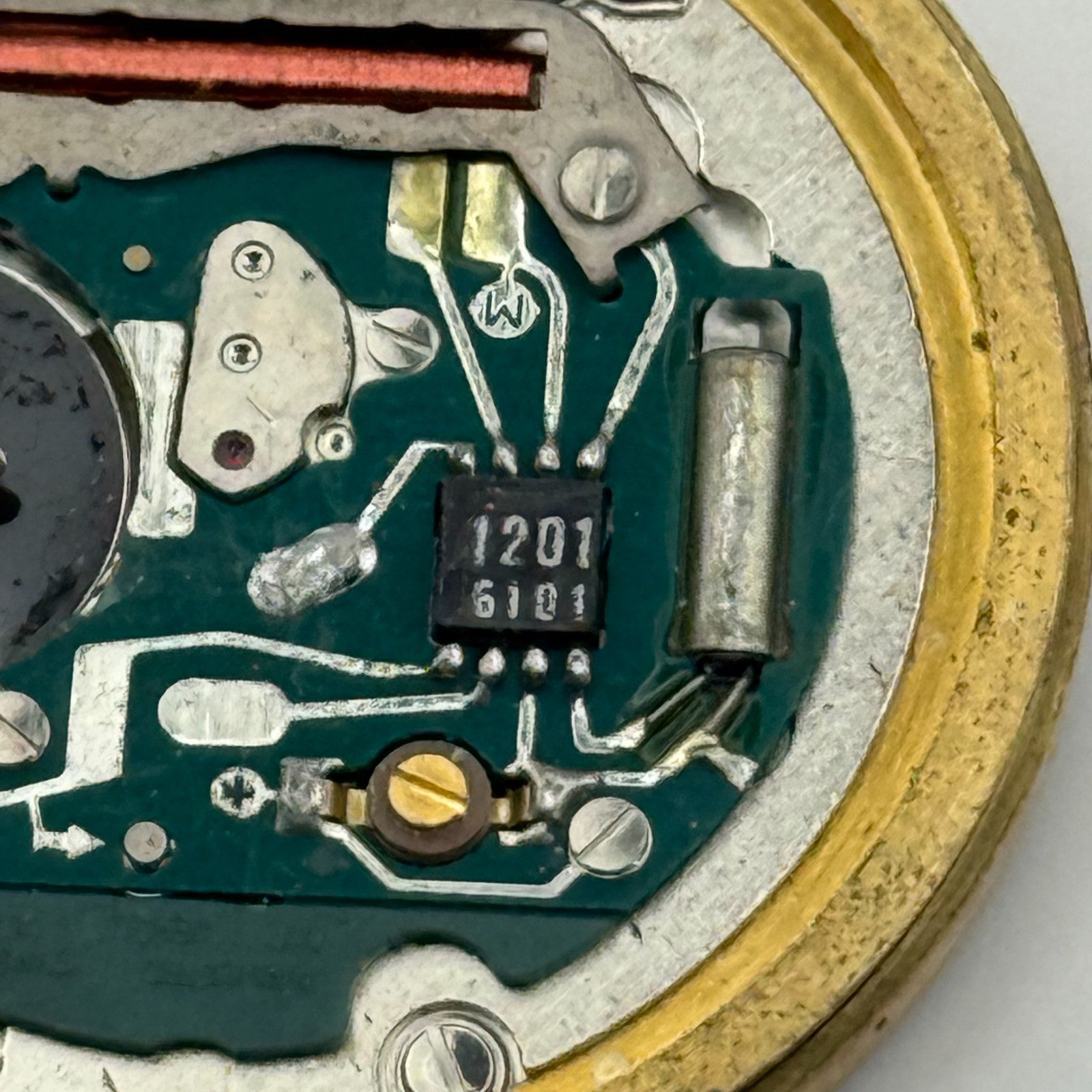 ETA 555.115 Quartz Watch Movement Garrard Date Vintage Swiss Parts Repair 31.5mm
