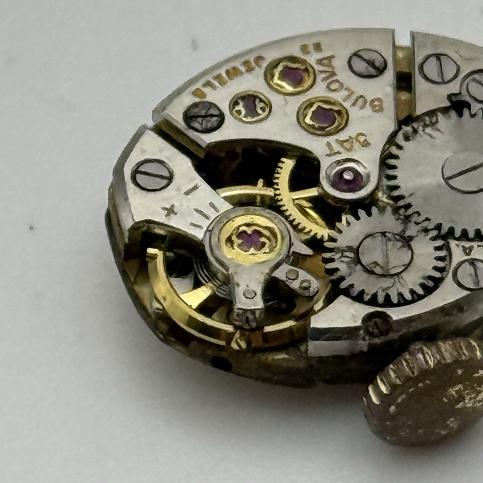 Bulova 5AT Ladies Manual Wind Watch Movement Vintage Swiss PARTS REPAIR 13mm