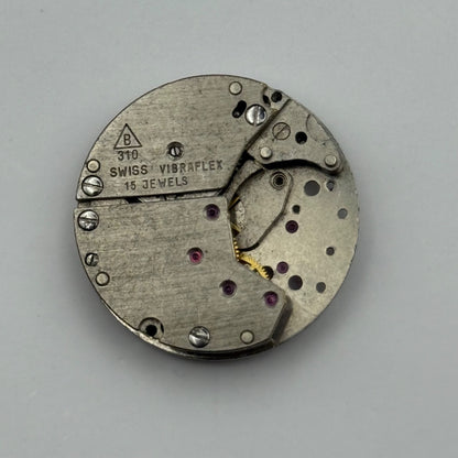Buser B 310 Watch Movement Vibraflex Manual Wind Vintage Incomplete Parts 23.6mm