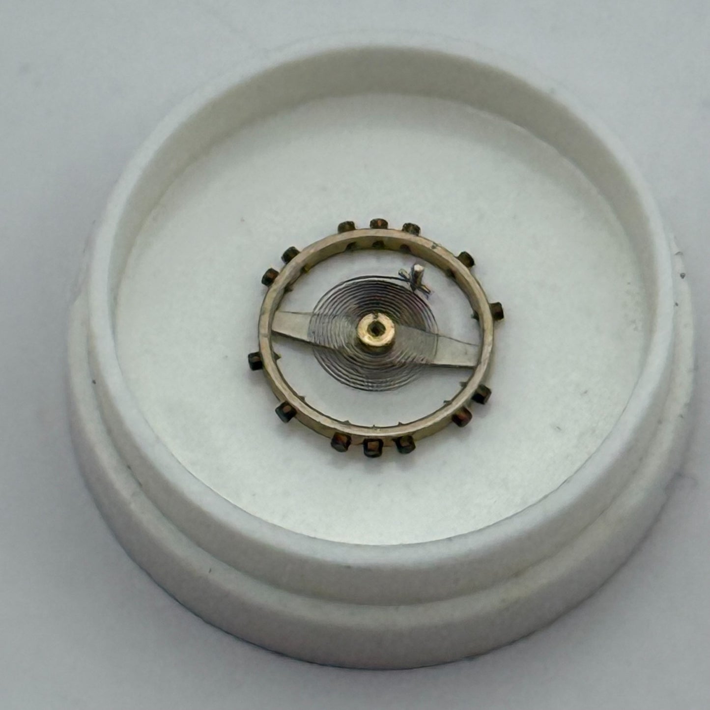 AS 1051 Balance Wheel Complete And Spring 5¼’’’ 34 M Watch Movement Parts NOS