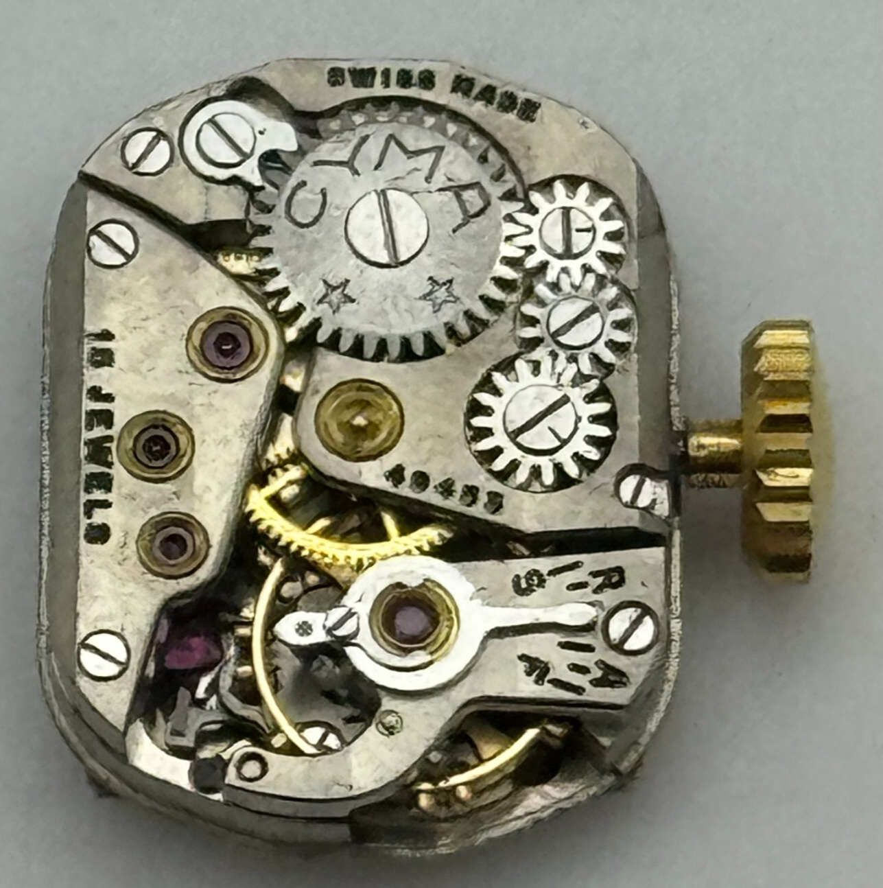 11.7mm Running Ladies Cyma 15 Jewels Manual Wind Watch Movement Dial Hands PARTS