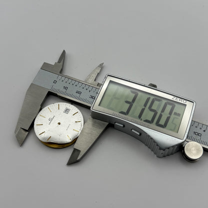 ETA 555.115 Quartz Watch Movement Garrard Date Vintage Swiss Parts Repair 31.5mm