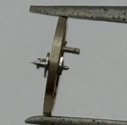 AS 1977-2 Balance Wheel Complete And Spring  1831 M Watch Movement Parts NOS