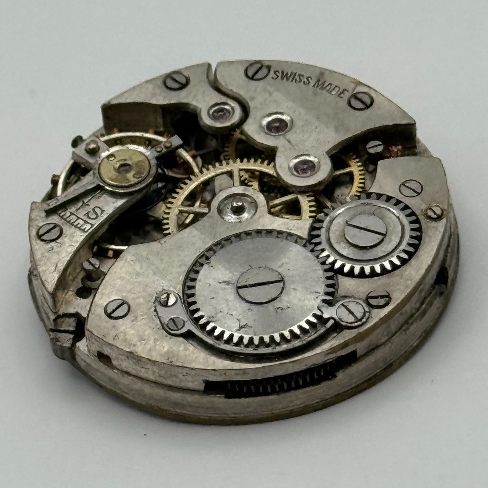 HP Parrenin Watch Movement Manual Wind Vintage Swiss Made Parts Repair 24.8mm