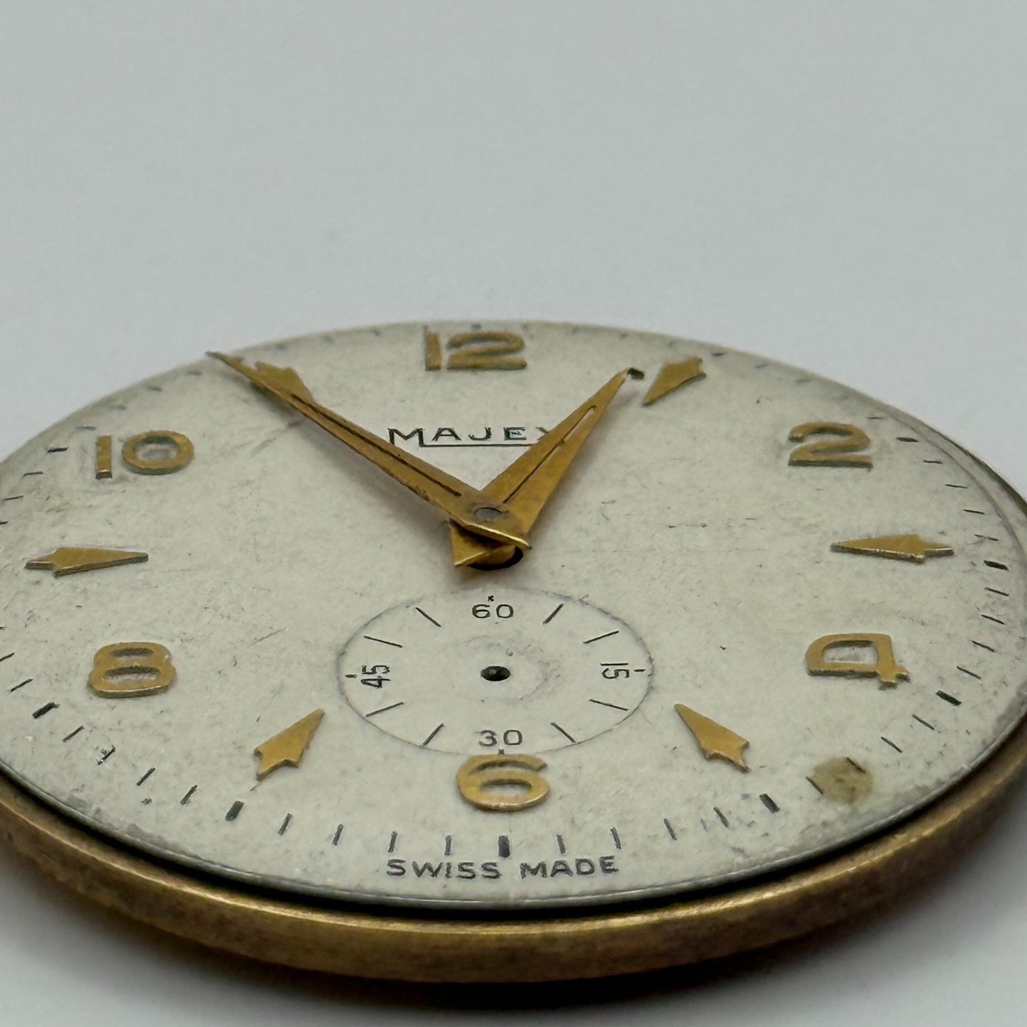 Majex Trebex 15 Jewels Watch Movement Manual Wind Vintage Parts Repair 32.9mm