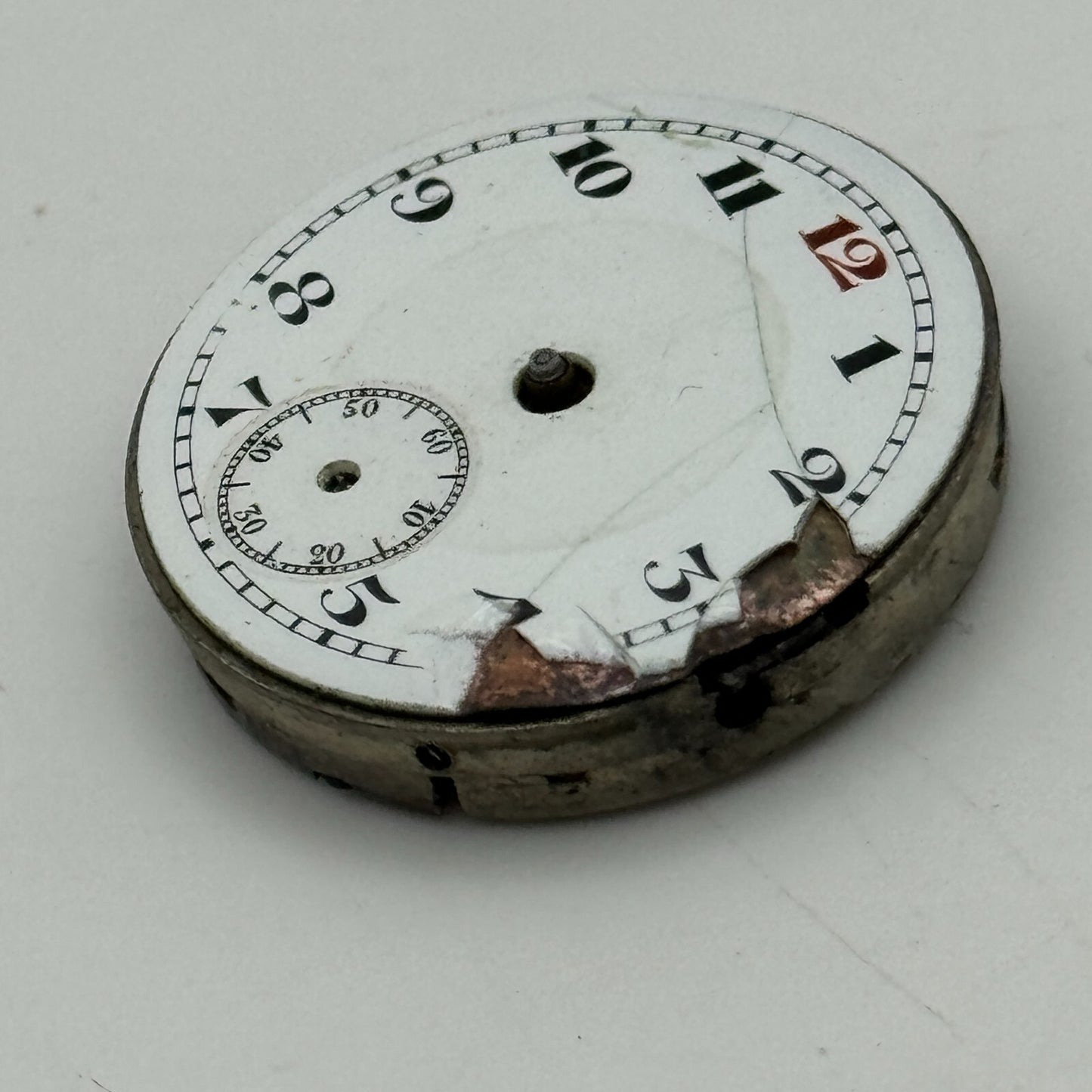 25.1mm Men's Unidentified Swiss Sub Seconds Trench Manual Wind Watch Movement