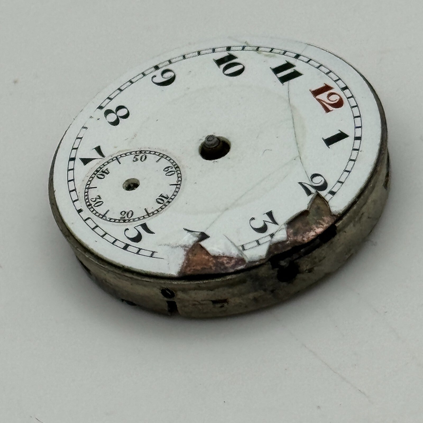 25.1mm Men's Unidentified Swiss Sub Seconds Trench Manual Wind Watch Movement