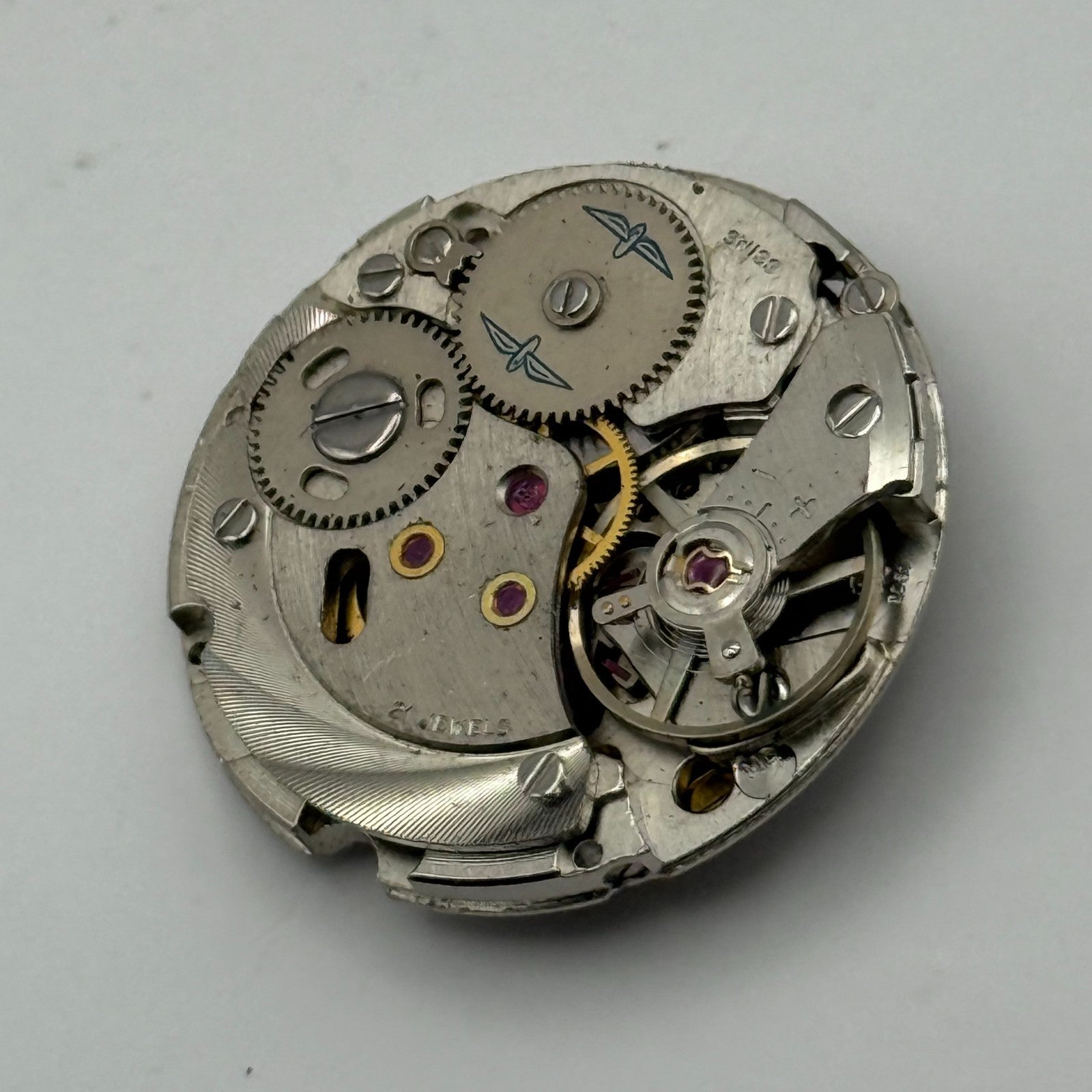 AS 2061 Watch Movement Manual Wind Vintage Swiss 21 Jewels Parts Repair 25.5mm
