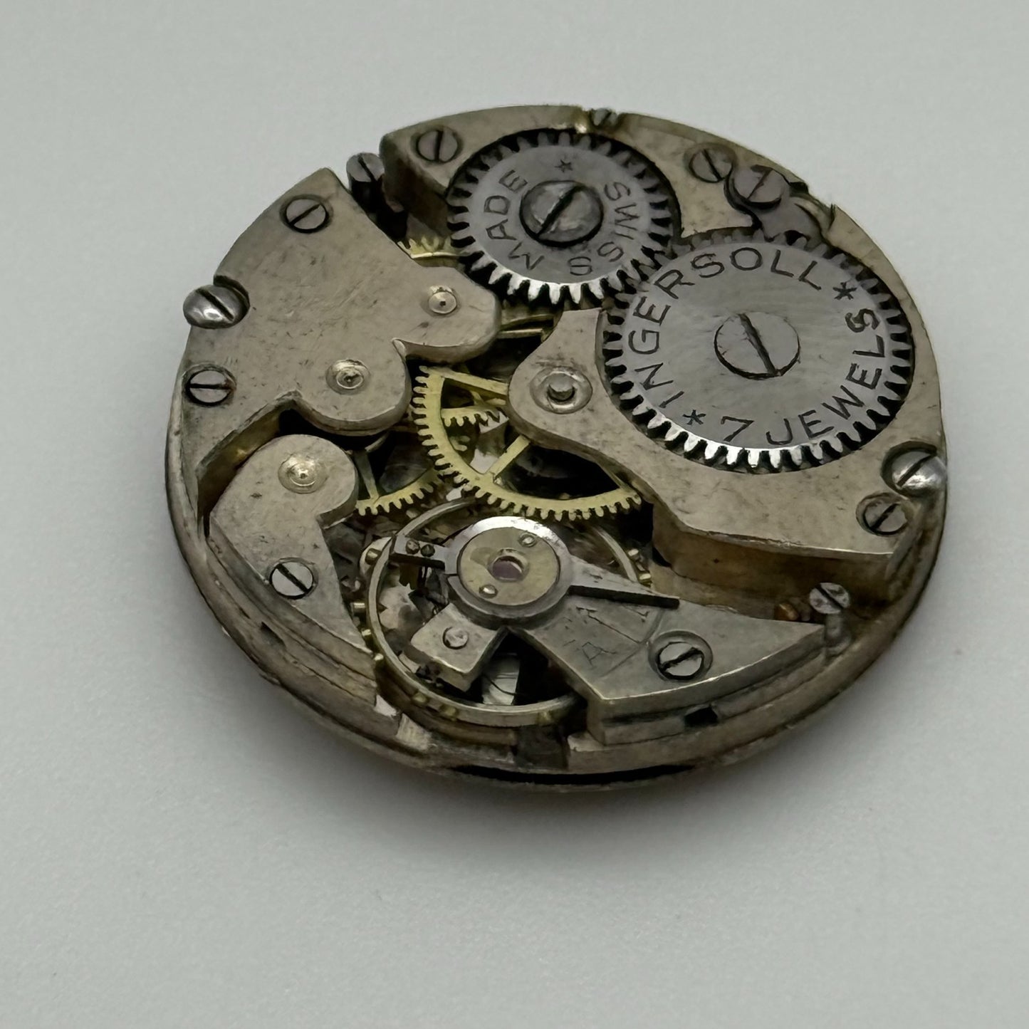 23.6mm Vintage Ingersoll Rolex Rolco Manual Wind Watch Movement PARTS REPAIR