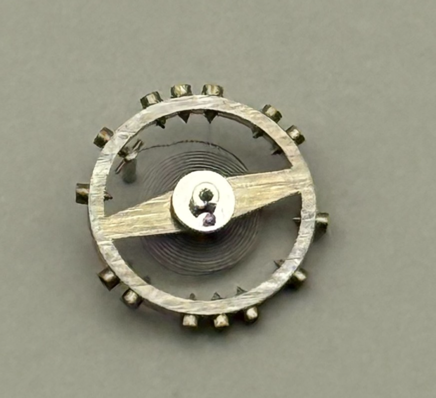 AS 1677 Balance Wheel Complete And Spring  5½’’’ 1225 M Watch Movement Parts NOS