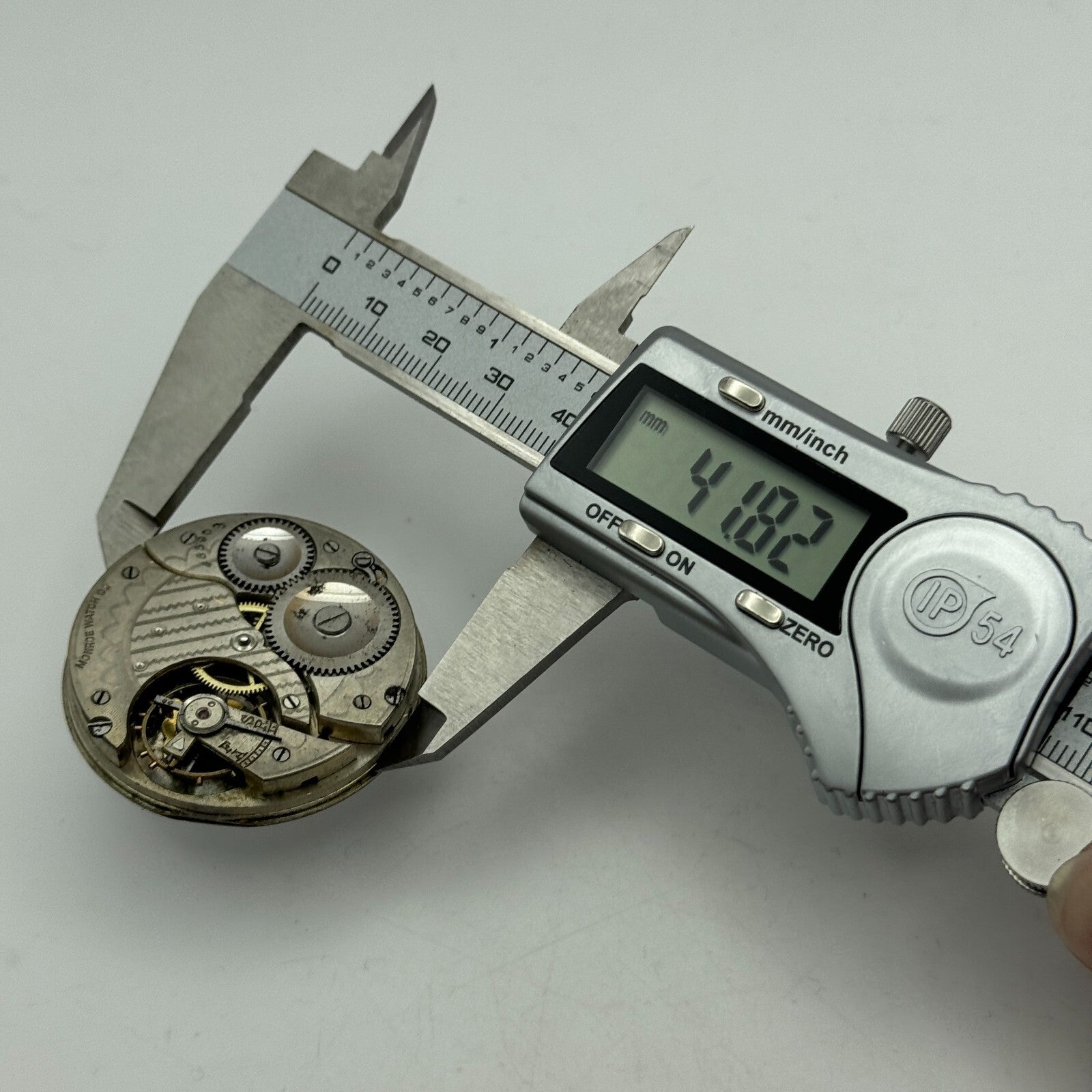 43mm Monroe Watch Co Sub Seconds Vintage Hunter Pocket Watch Movement PARTS