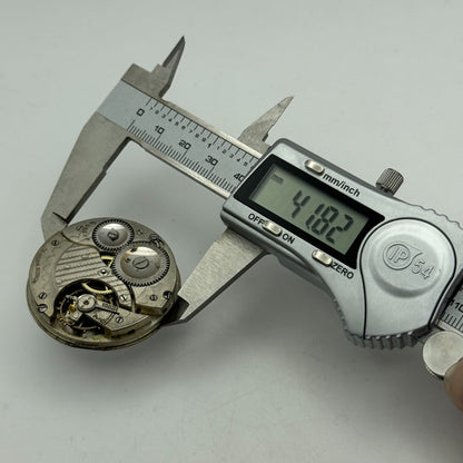 43mm Monroe Watch Co Sub Seconds Vintage Hunter Pocket Watch Movement PARTS