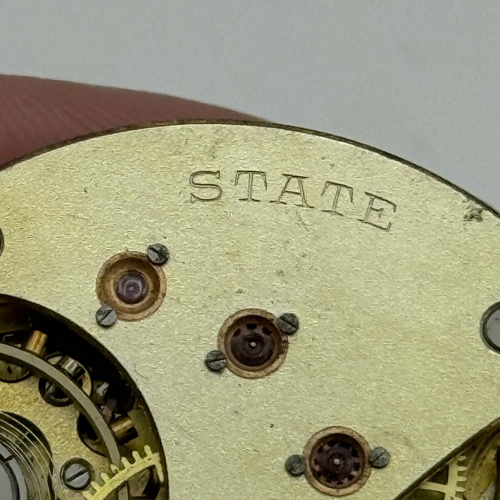 43mm Antique State US PAT.24MAY-1904 Swiss Hunter Pocket Watch Movement PARTS