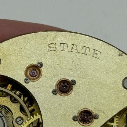 43mm Antique State US PAT.24MAY-1904 Swiss Hunter Pocket Watch Movement PARTS
