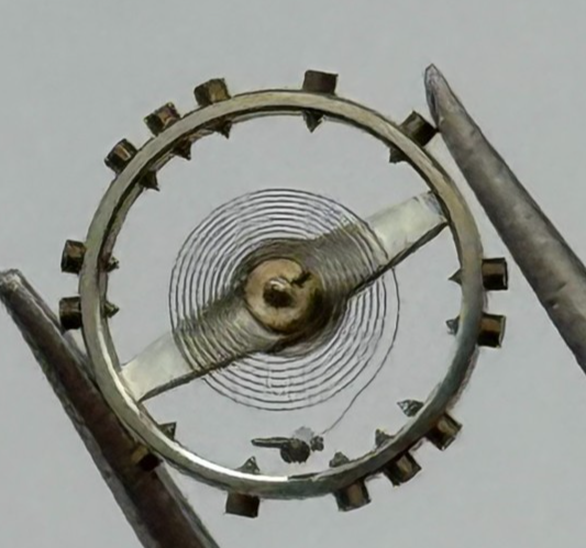 Felsa 302 Balance Wheel Complete And Spring 5 1/4''' 181 M Watch Movement Parts 