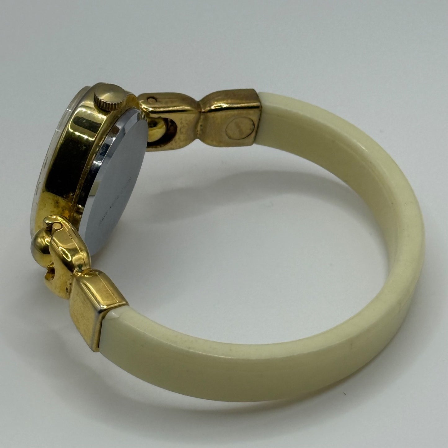 31mm Vintage Lucerne Swiss Gold Plated Manual Wind Bangle Watch PARTS / REPAIR