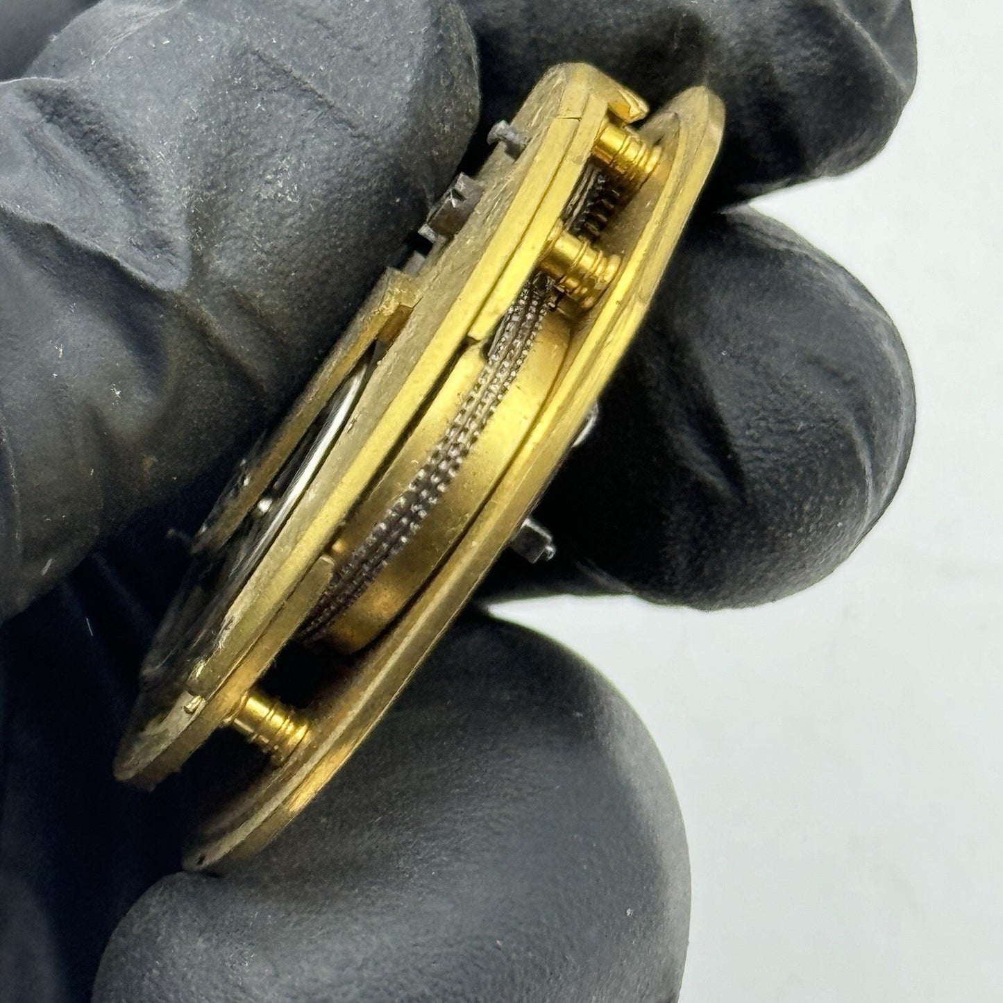 42.9mm Unidentified J.D 16 Fusee Pocket Watch Movement FOR PARTS Restoration