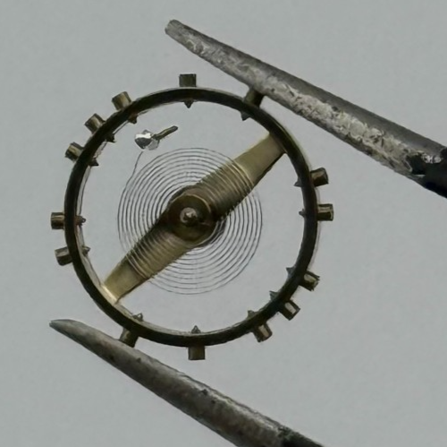 AV 41 Balance Wheel Complete And Spring 5 1/4’’’ Renata Watch Movement Parts NOS