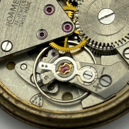 31mm Vintage Roamer MST 414 Balance Ok Watch Movement PARTS REPAIR