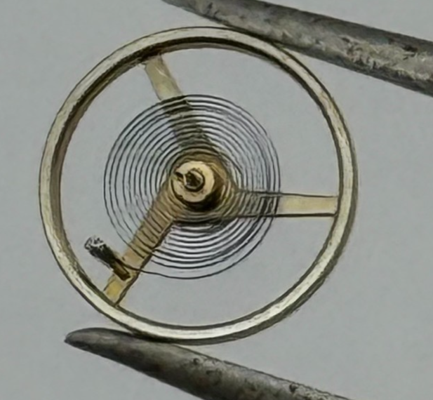 FHF 59-21 Balance Wheel Complete And Spring  1353 Watch Movement Parts NOS