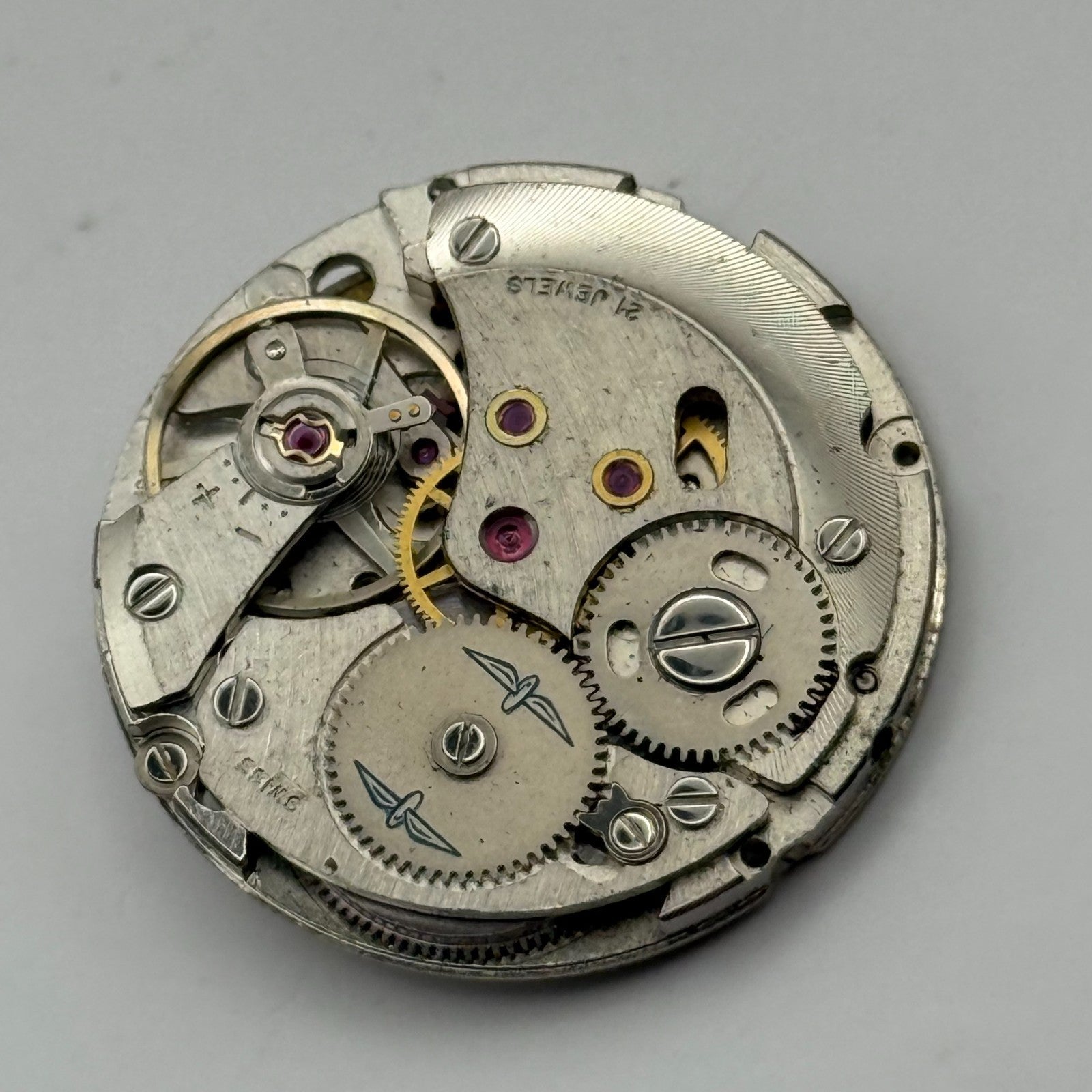 AS 2061 Watch Movement Manual Wind Vintage Swiss 21 Jewels Parts Repair 25.5mm