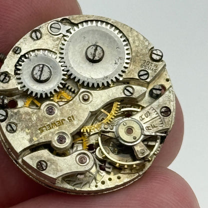 23.7mm Men's AS 340 A Schild Manual Wind 15 Jewels Swiss Watch Movement PARTS