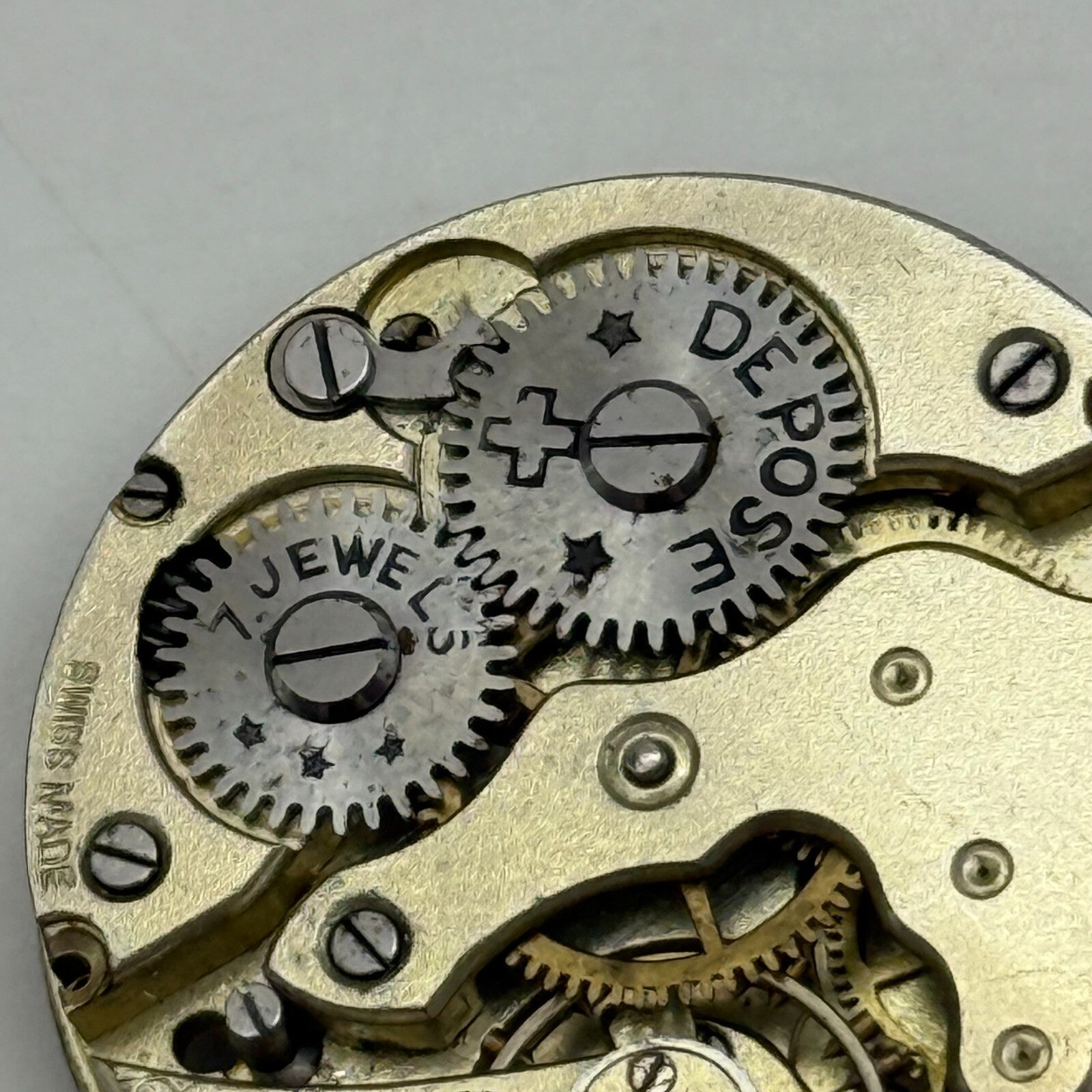 24.3mm Rolex Rebberg Depose 7 Jewels Vintage Antique Watch Movement PARTS REPAIR