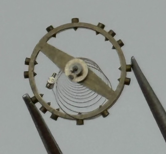 AS 970 Balance Wheel Complete And Spring 8 3/4’’’ 27 M Watch Movement Parts