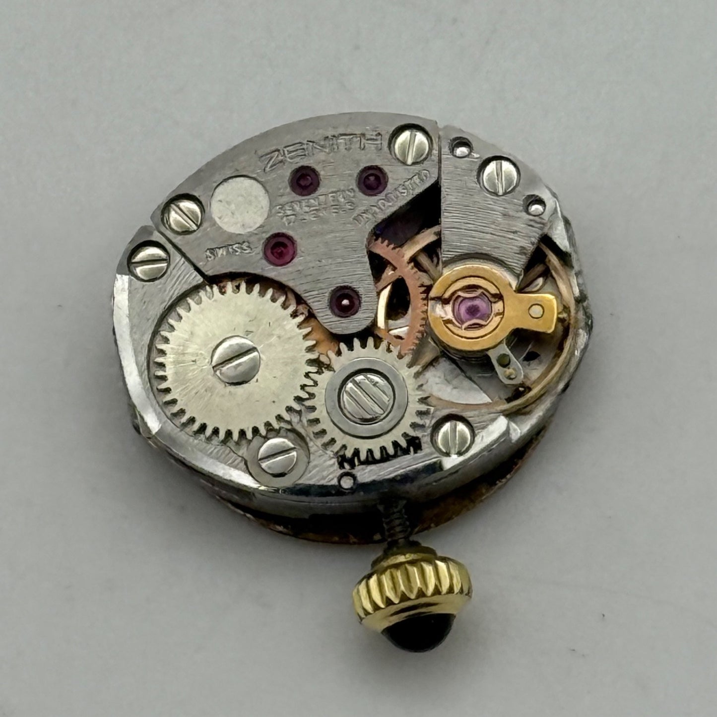13mm Vintage Zenith 16.5 Movado Ladies Manual Wind Watch Movement PARTS / REPAIR