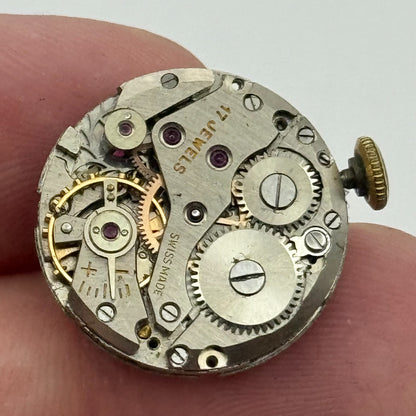 19.6mm Olma Ladies AS 970 Manual Wind Swiss Made 17 Jewels Watch Movement PARTS