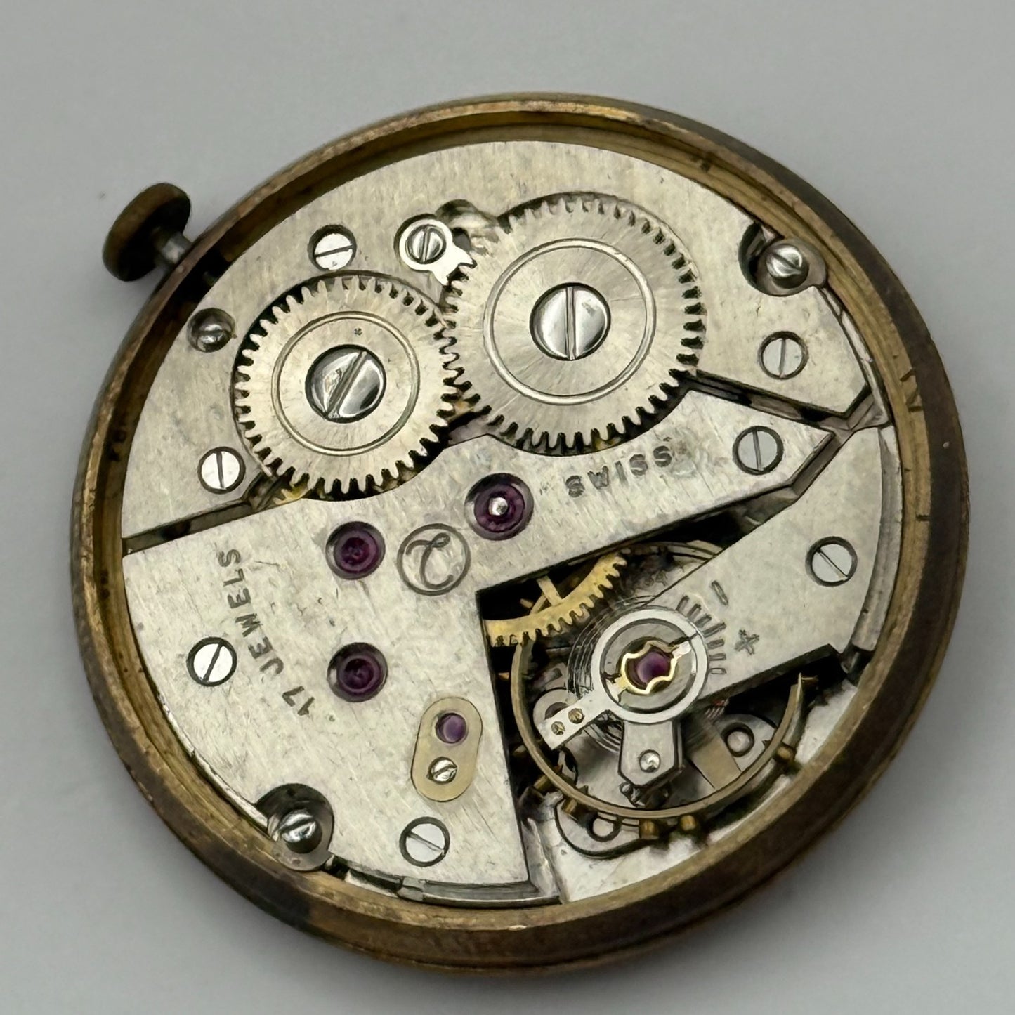 AS 1634 Watch Movement Bernex Manual Wind Vintage Swiss Parts Repair 29.6mm