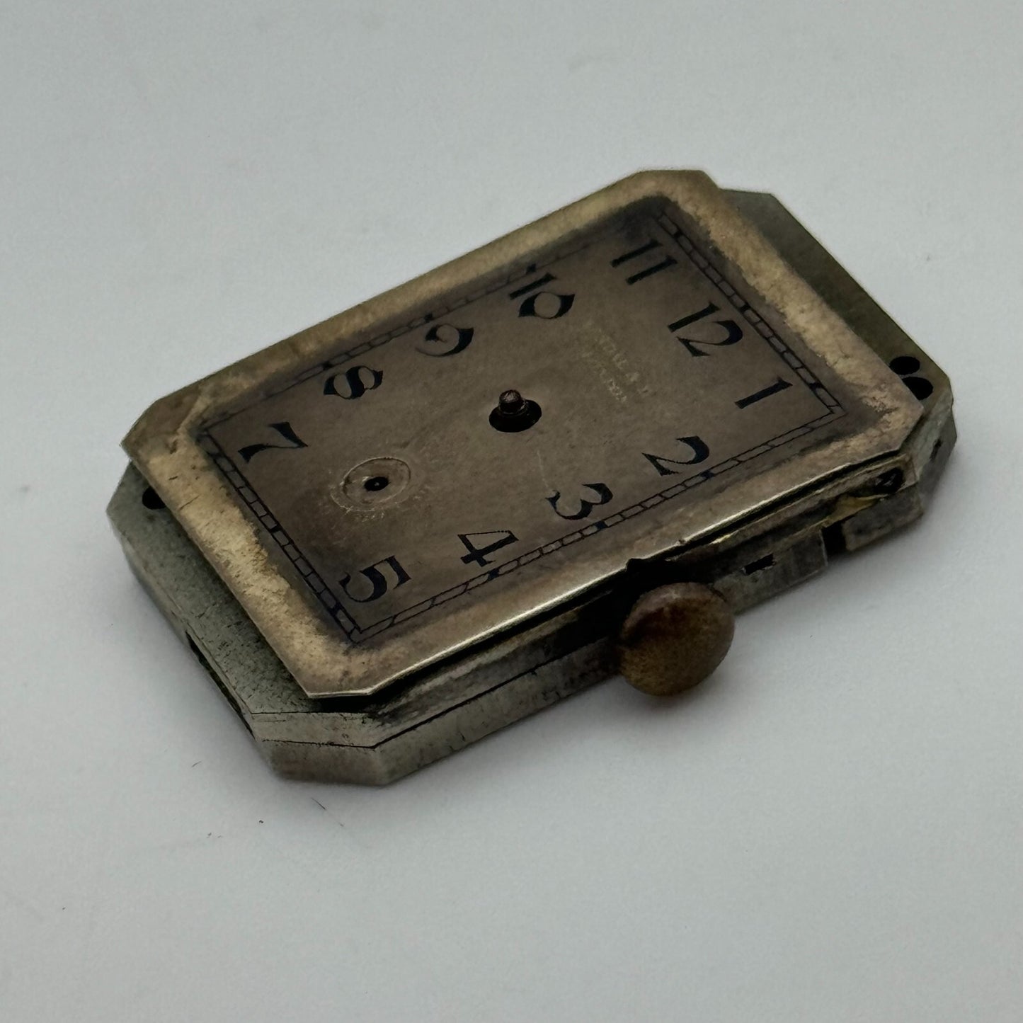 20.7mm Kendal & Dent Rotary Maximus Rare Tank Watch Movement Manual Wind PARTS