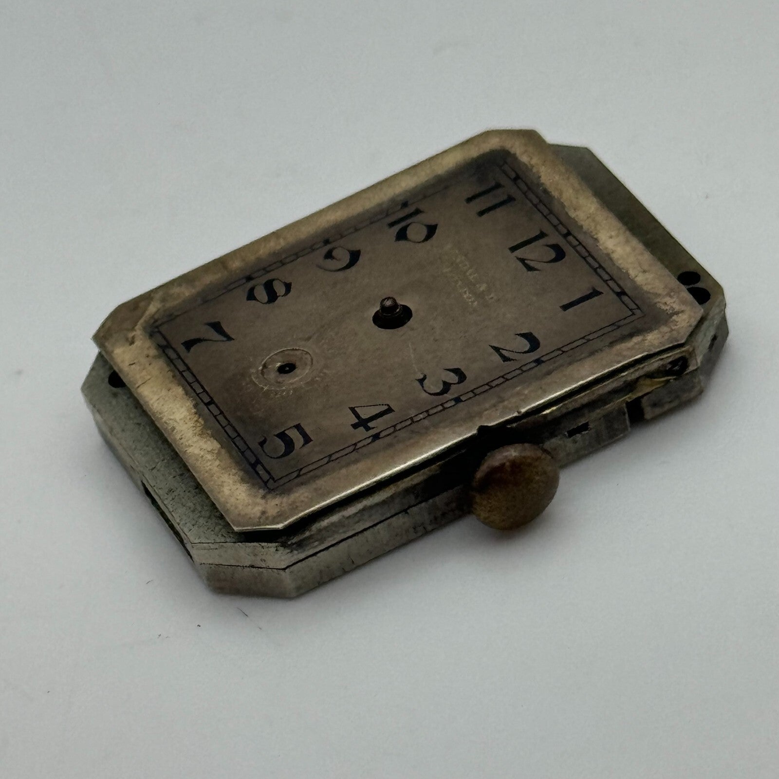 20.7mm Kendal & Dent Rotary Maximus Rare Tank Watch Movement Manual Wind PARTS