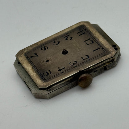 20.7mm Kendal & Dent Rotary Maximus Rare Tank Watch Movement Manual Wind PARTS