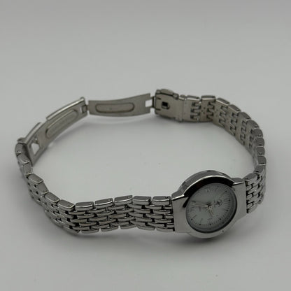 Beverly Hills Polo Club Ladies Quartz Watch Silver Tone Bracelet Working 23mm