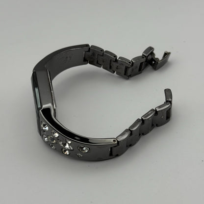 Lipsy London Ladies Quartz Watch Rectangular Black Dial Bracelet Working 22mm