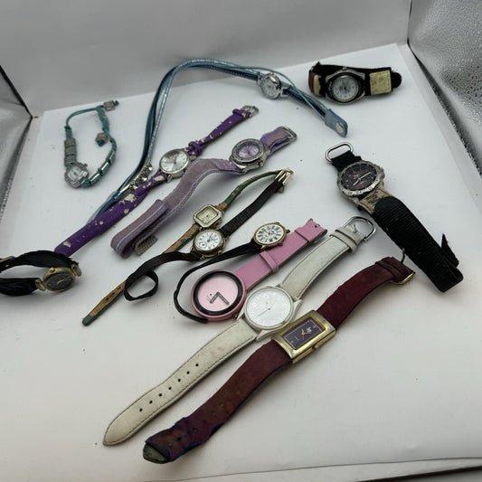 13 x Mixed Ladies Quartz Watches Parts Repair Untested Job Lot Bundle
